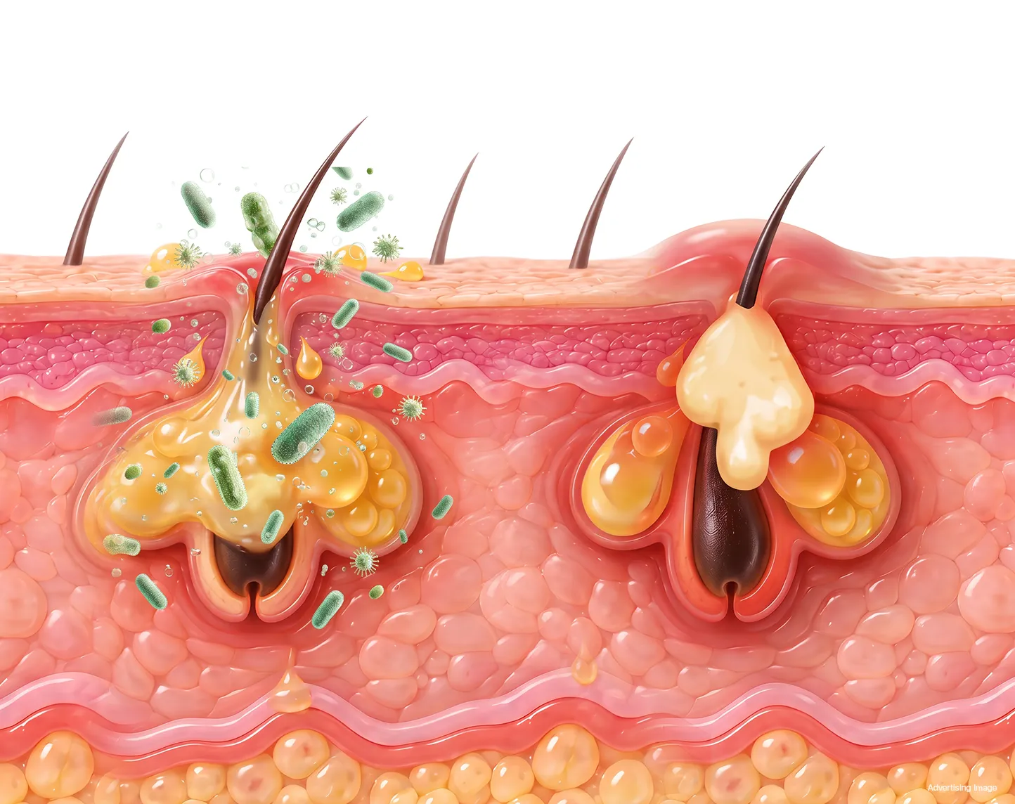 What causes acne: oil, clogged pores, bacteria, inflammation